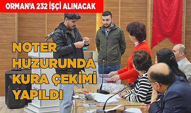 NOTER HUZURUNDA KURA ÇEKİMİ YAPILDI