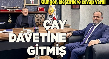REKTÖR ÇAY DAVETİNE GİTMİŞ