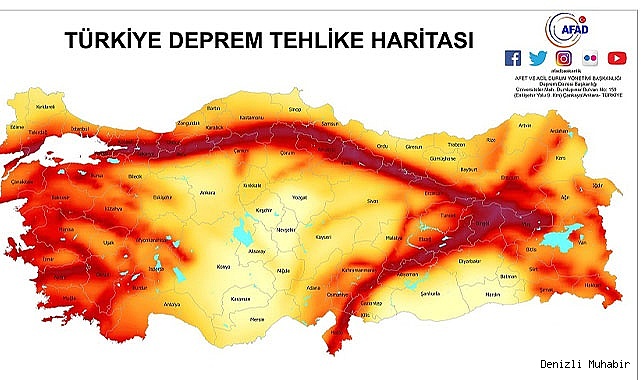 Türkiye'de deprem riski en az şehirler belli oldu
