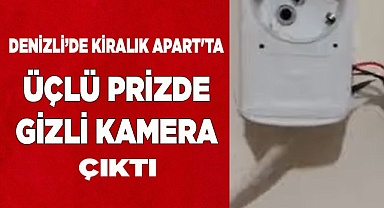 APART'TA ÜÇLÜ PRİZDEN GİZLİ KAMERA ÇIKTI