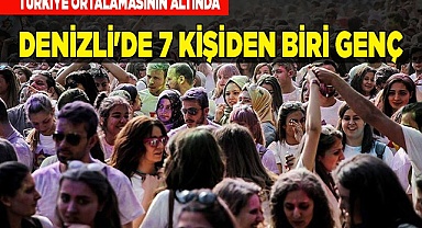DENİZLİ'DE HER 7 KİŞİDEN BİRİ GENÇ