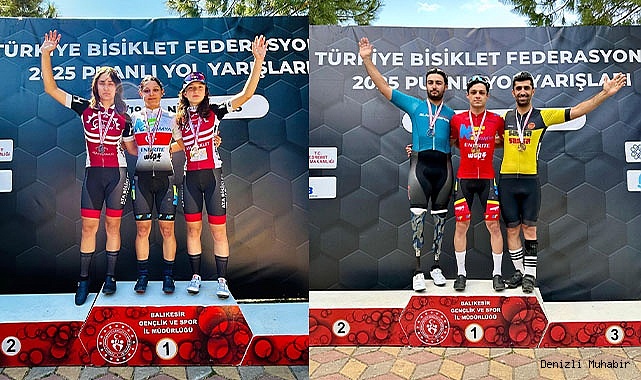 DENİZLİLİ BİSİKLETÇİLER HER KULVARDA ZİRVEDE