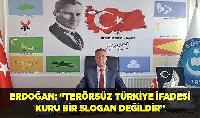 ERDOĞAN: “TERÖRSÜZ TÜRKİYE İFADESİ KURU BİR SLOGAN DEĞİLDİR”