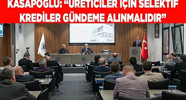 KASAPOĞLU: “ÜRETİCİLER İÇİN SELEKTİF KREDİLER GÜNDEME ALINMALIDIR”