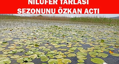 NİLÜFER TARLASI SEZONUNU ÖZKAN AÇTI