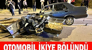 OTOMOBİL İKİYE BÖLÜNDÜ