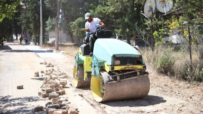 İlçelere kilit parke taşı döşeniyor