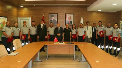 Denizli’nin başarılı güvenlikçilerine teşekkür belgesi