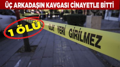 Üç arkadaşın kavgası cinayetle bitti