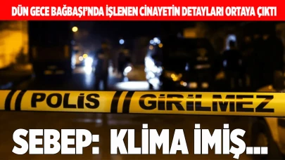 Cinayetin nedeni klima imiş