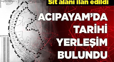 ACIPAYAM’DA TARİHİ YERLEŞİM BULUNDU