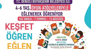 Büyükşehir’den miniklere oyun atölyeleri ile dolu yaz okulu