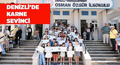 DENİZLİ’DE KARNE SEVİNCİ