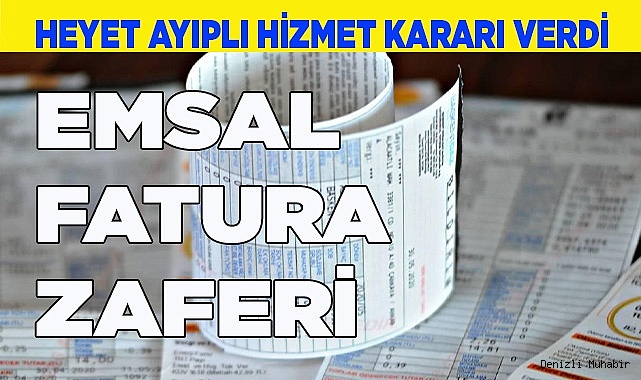EMSAL FATURA ZAFERİ