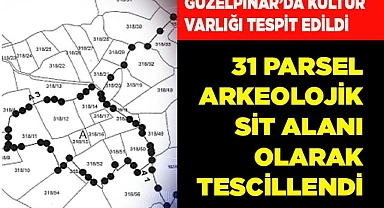 GÜZELPINAR'DA 31 PARSEL ARKEOLOJİK SİT ALANI OLARAK TESCİLLENDİ