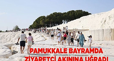 PAMUKKALE BAYRAMDA ZİYARETÇİ AKININA UĞRADI