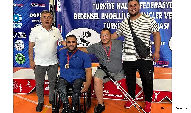 PAMUKKALE'NİN GURURU HALTERCİLER TÜRKİYE ŞAMPİYONASI'NDA ZİRVEYE ÇIKTI
