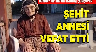Şehitler için hayır yemeği hazırlığındaki şehit annesi vefat etti