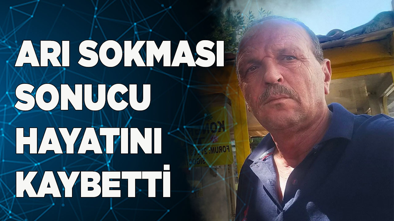 Arı sokması sonucu hayatını kaybetti