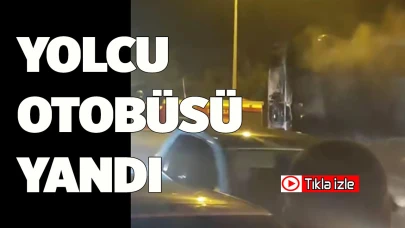 YOLCU OTOBÜSÜ YANDI