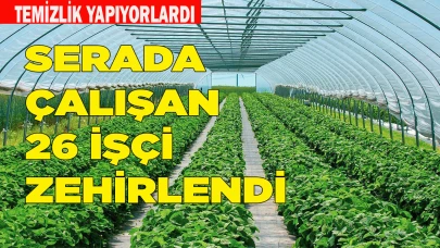 Serada çalışan 26 işçi zehirlendi