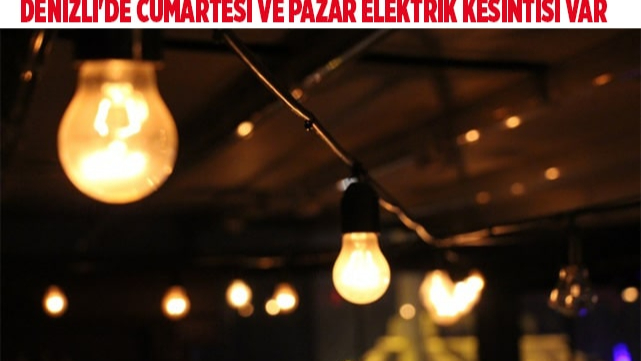 5 İLÇEDE ELEKTRİK KESİNTİSİ