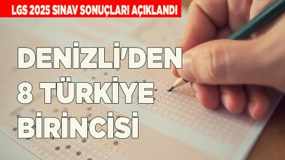 DENİZLİ'DEN 8 TÜRKİYE BİRİNCİSİ