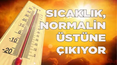 Denizli’de  sıcaklık mevsim normallerinin üzerine çıkıyor