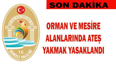 ORMAN VE MESİRE ALANLARINDA ATEŞ YAKMAK YASAKLANDI