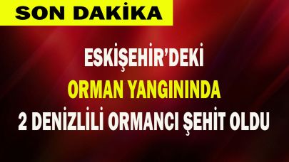 Eskişehir’de orman yangınında 2 Denizlili ormancı şehit oldu