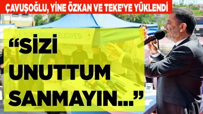 Çavuşoğlu, yine Özkan ve Teke’ye yüklendi