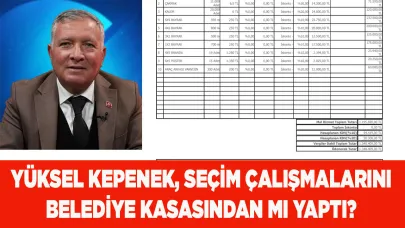 Kepenek, seçim harcamalarını belediye kasasından mı yaptı?