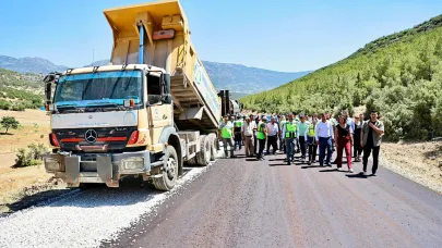 Bademli yolu asfaltlandı