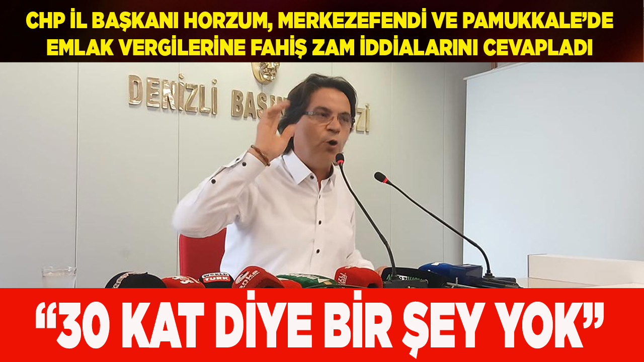 Horzum, Emlak vergisi zammına cevap verdi