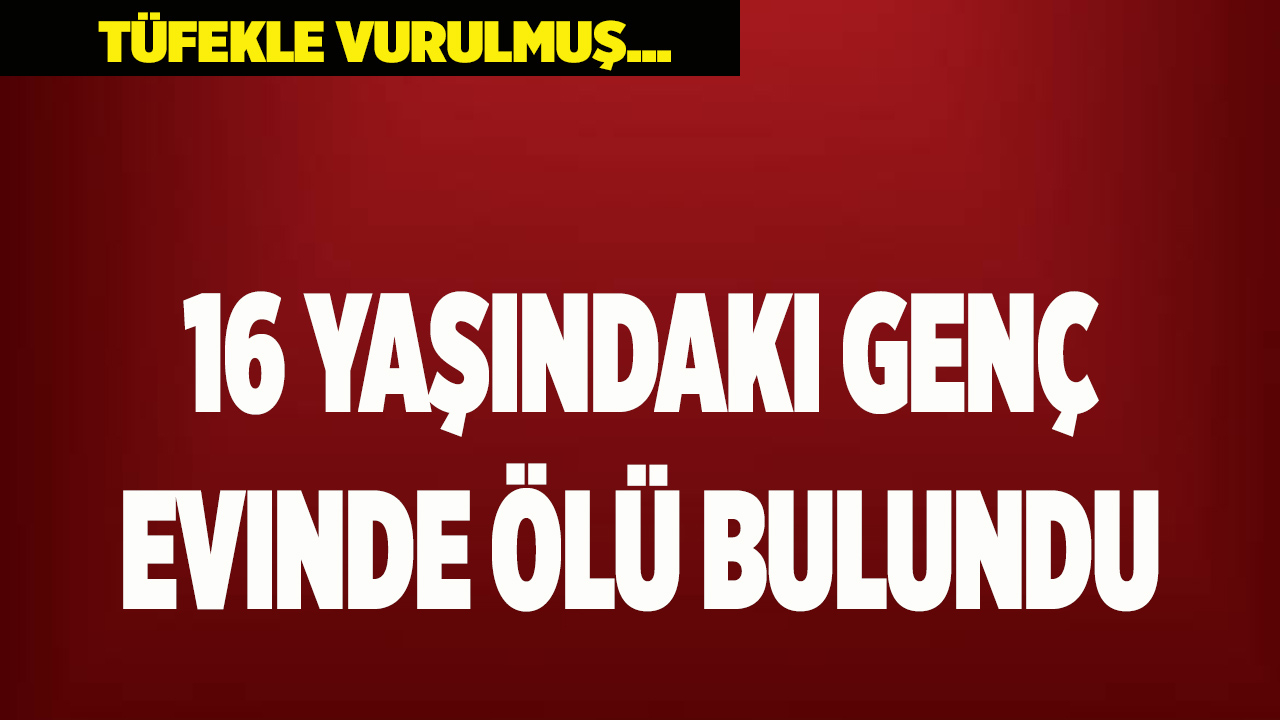 16 yaşındaki genç evinde ölü bulundu