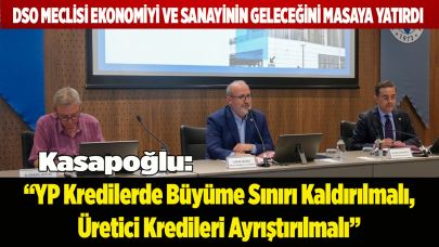 Kasapoğlu: “ YP Kredilerde Büyüme Sınırı Kaldırılmalı"