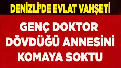 Genç doktor yatalak annesini döverek komaya soktu