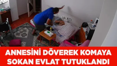 Annesini komaya sokan evlat tutuklandı