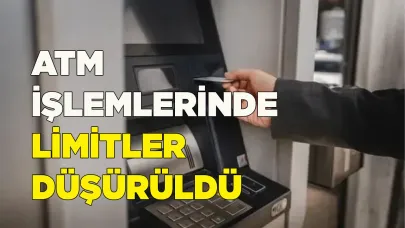 ATM işlemlerinde limitler düşürüldü