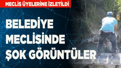 BELEDİYE MECLİSİNDE ŞOK GÖRÜNTÜLER