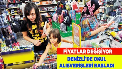 Denizli’de okul alışverişleri başladı