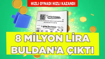 Talih kuşu'nda 8 milyon lira  Buldan’a kondu