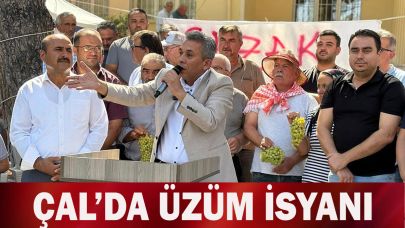 ÇAL’DA ÜZÜM İSYANI