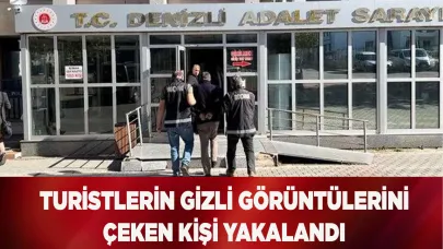 TURİSTLERİN GİZLİ GÖRÜNTÜLERİNİ ÇEKEN KİŞİ YAKALANDI