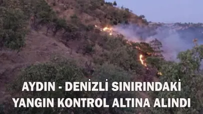 Aydın - Denizli sınırındaki yangın kontrol altına alındı