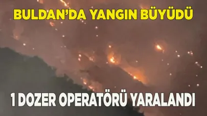 Buldan’da 1 dozer operatörü yaralandı