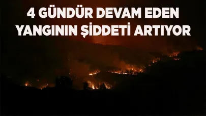 4 gündür devam eden yangının şiddeti artıyor