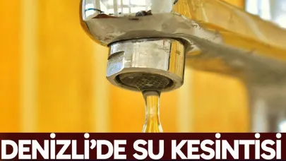 Denizli'de su kesintisi