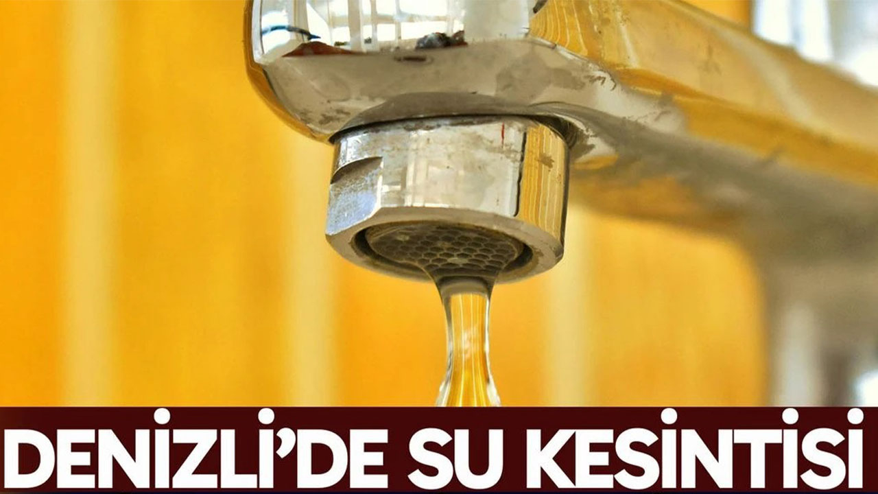 Denizli'de su kesintisi