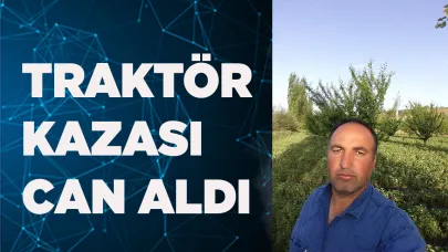 Traktör kazası can aldı